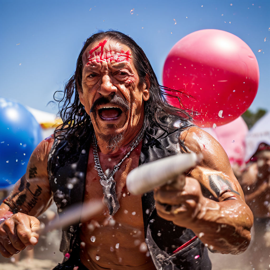 Machete Takes a Swing at Water Balloons: Danny Trejo in 4th of July Scuffle